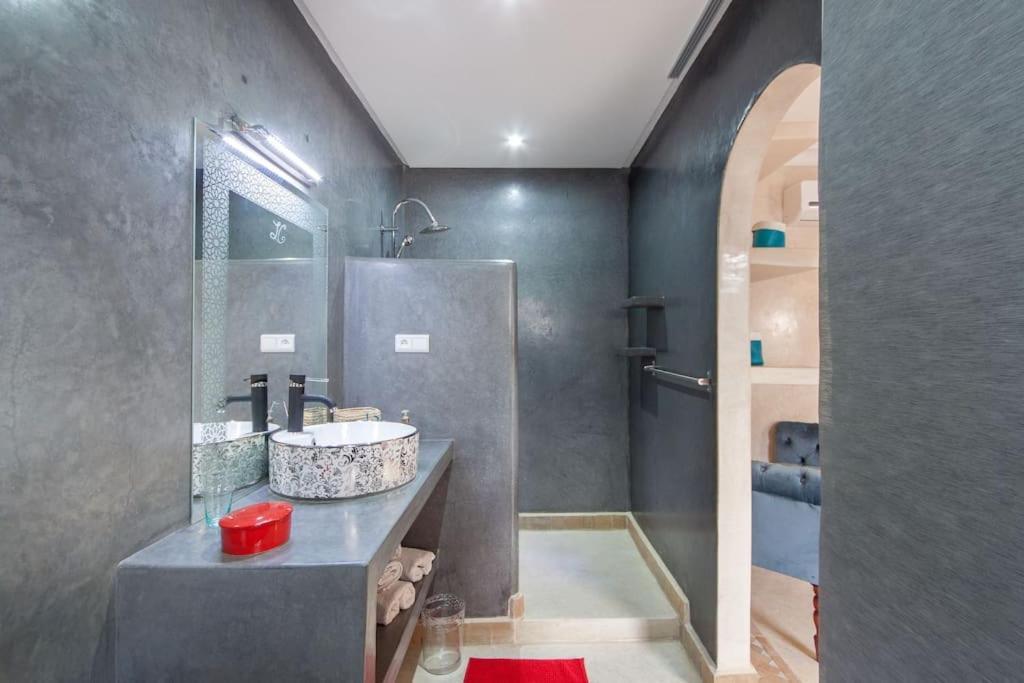 Riad Melilo Avec Piscine Chauffee Marrakesh Buitenkant foto