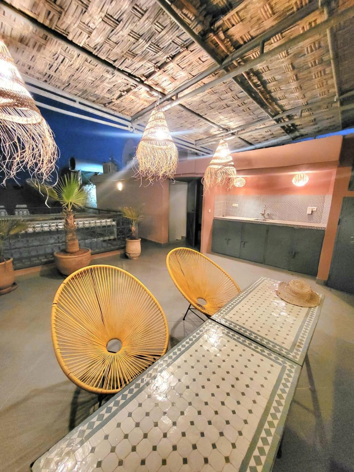 Riad Melilo Avec Piscine Chauffee Marrakesh Buitenkant foto